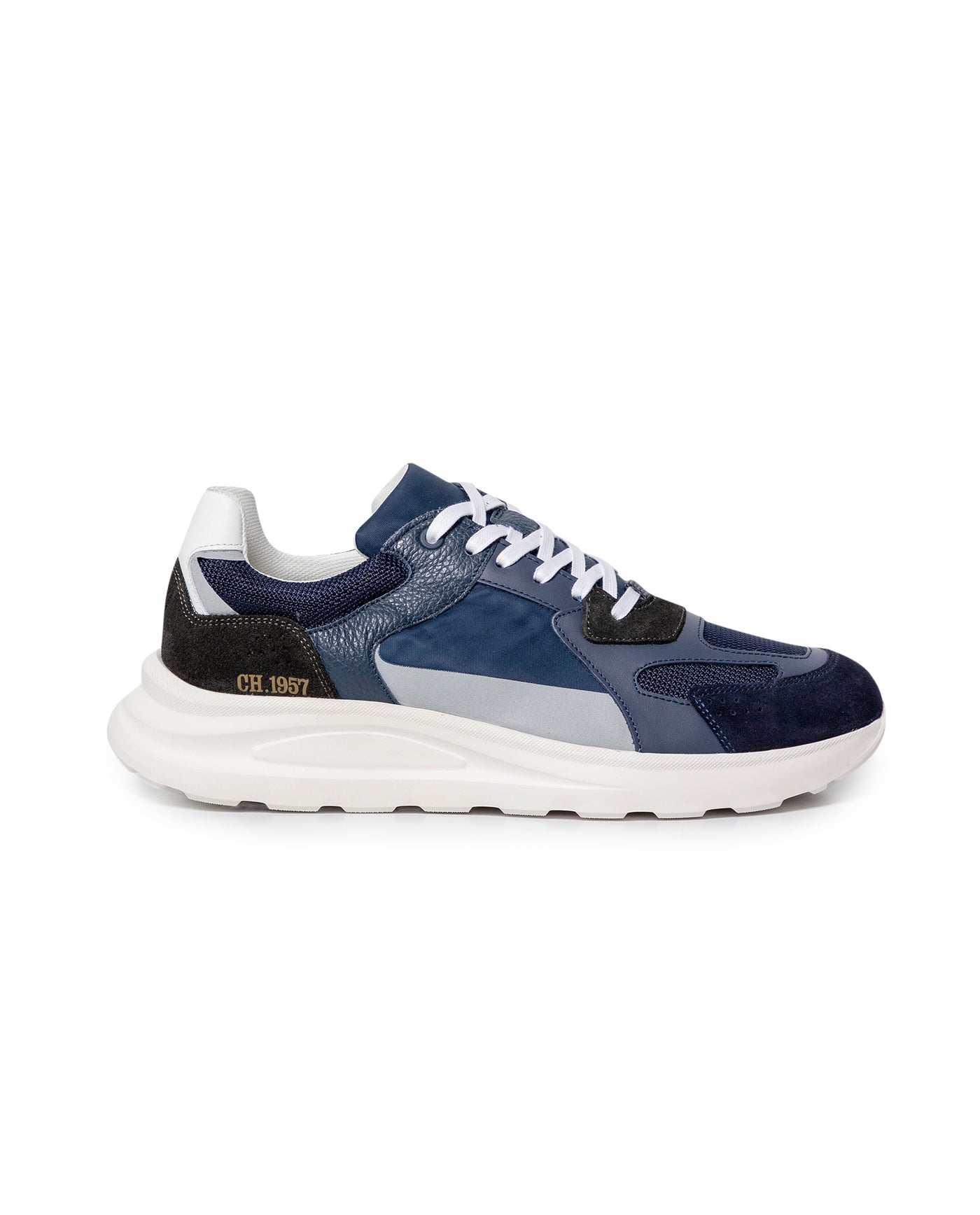 Men's Runner Style Sneakers - Blue 63_069G000_AZU194028_4