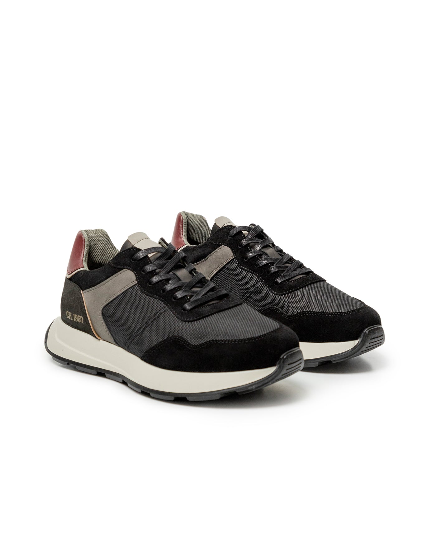 Men's Runner Style Sneakers - Black 63_069G001_NEG194007_0