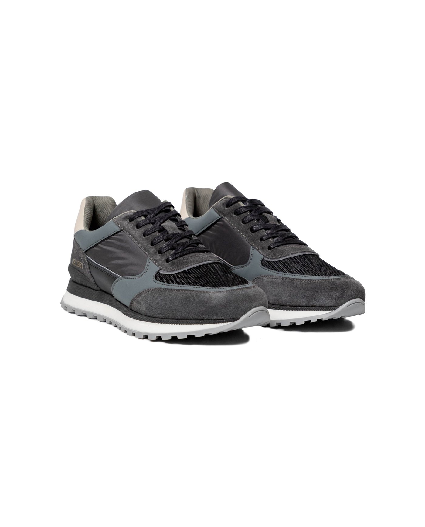 Men's Tone-on-Tone Tricolor Spoiler Runner Sneakers 63_069G007_NEG194007_0
