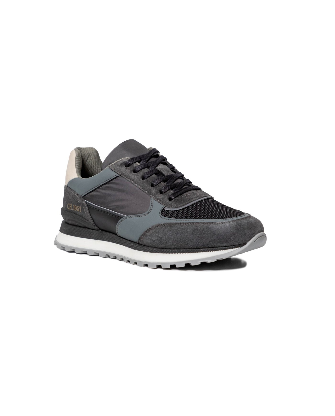 Men's Tone-on-Tone Tricolor Spoiler Runner Sneakers 63_069G007_NEG194007_5