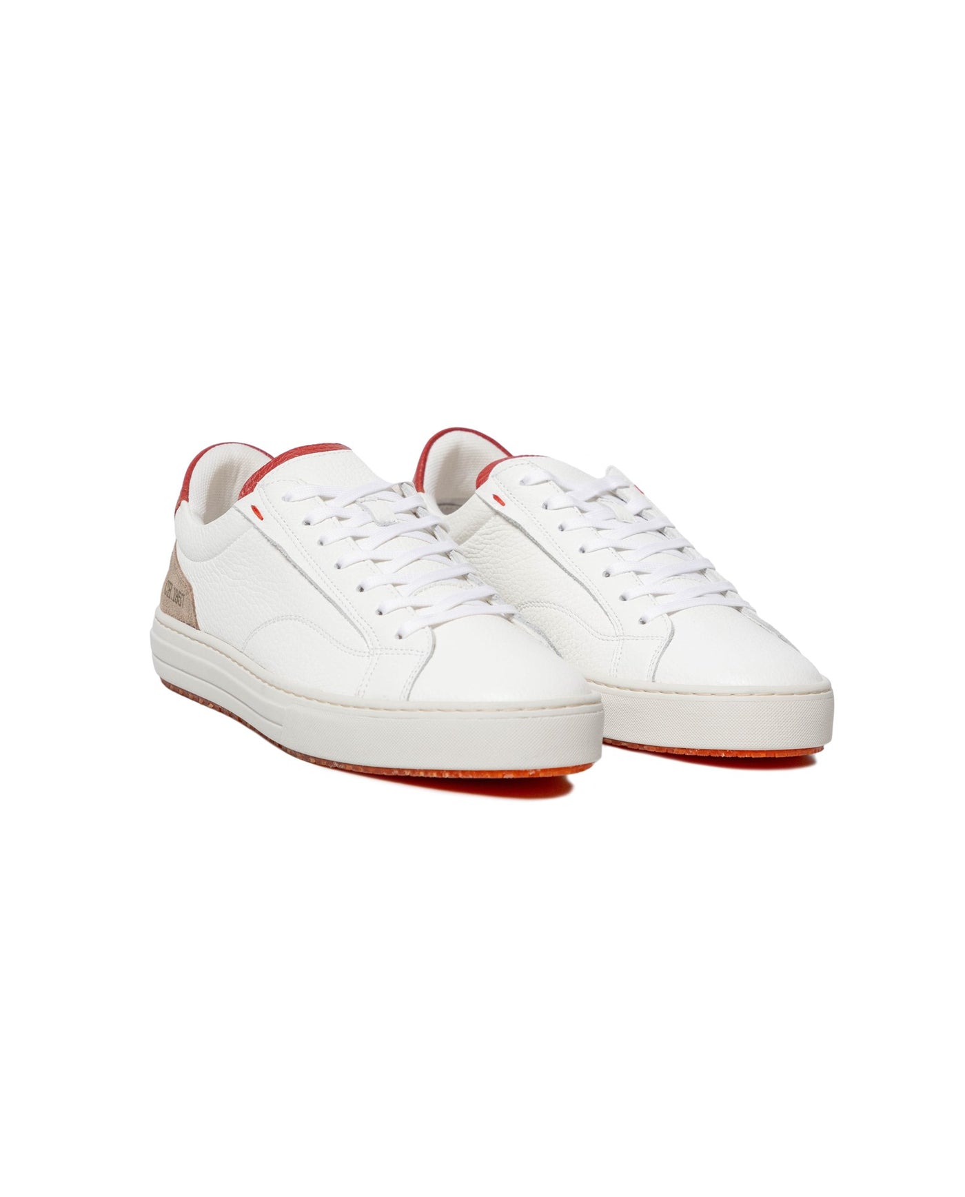 Men's Transparent Sole Leather Sneakers 63_069G011_BLA110601_0