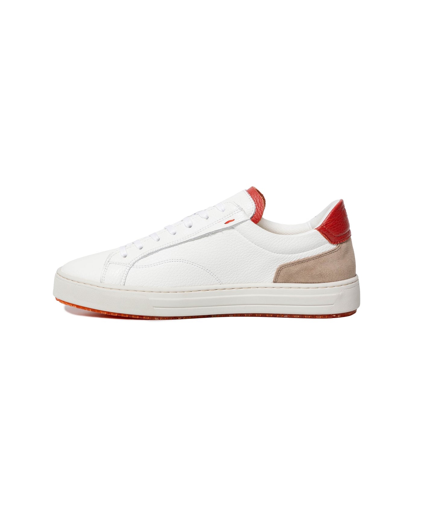 Men's Transparent Sole Leather Sneakers 63_069G011_BLA110601_7