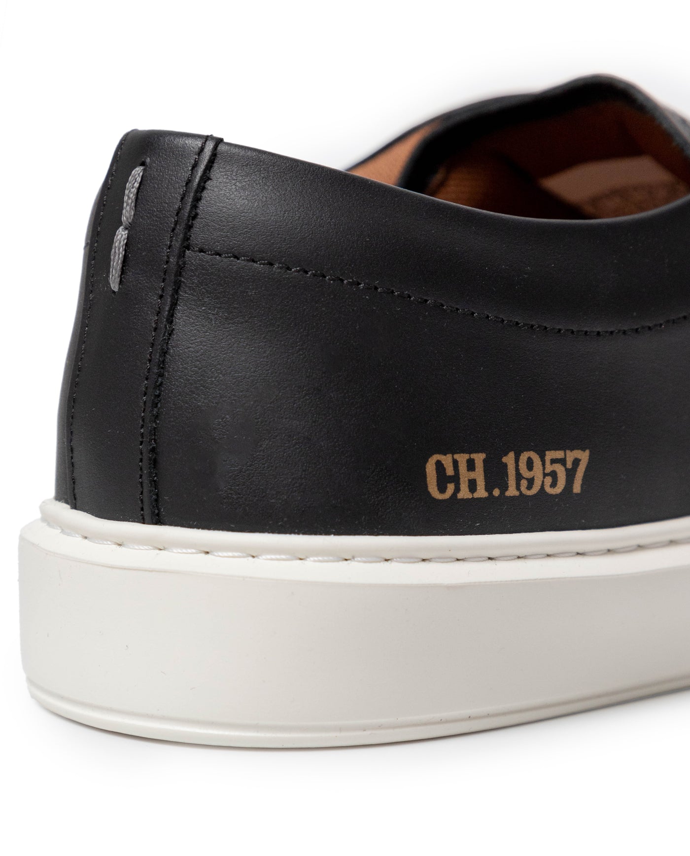 Men's Smooth Aniline Leather Sneakers 63_069G013_NEG194007_6