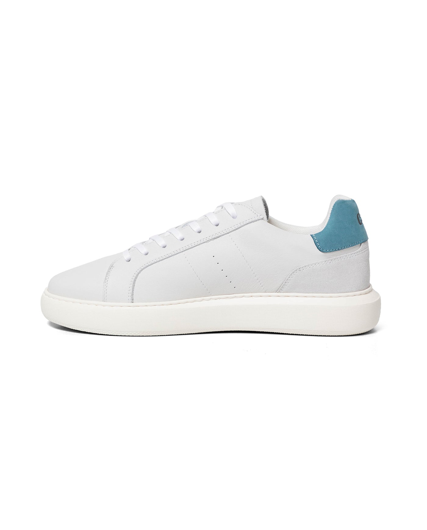 Men's Textured Sole Chunky Leather Sneakers 63_069G021_GRI154101_5