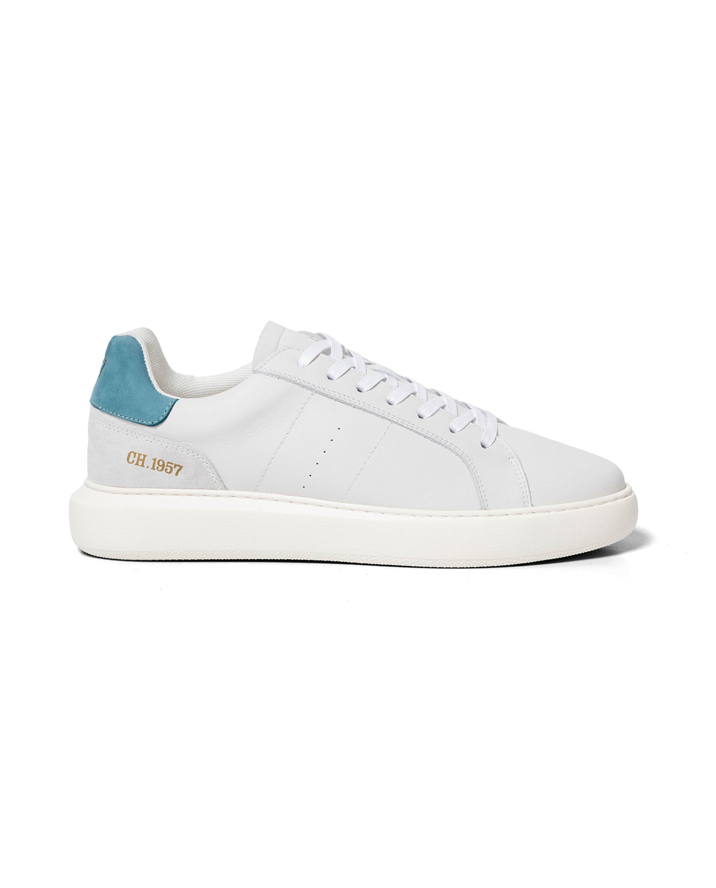 Men's Textured Sole Chunky Leather Sneakers 63_069G021_GRI154101_7