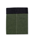 Men's Boxer Soft Cotton Blend Tone on Tone Micro Graphics Chevignon - Green