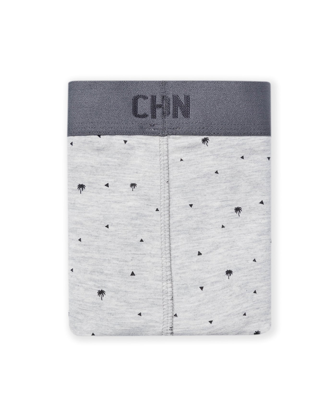 Mens Boxer Soft Cotton Blend Contrast Micro Prints Chevignon - Gray 63_091H003_GRI154101_0