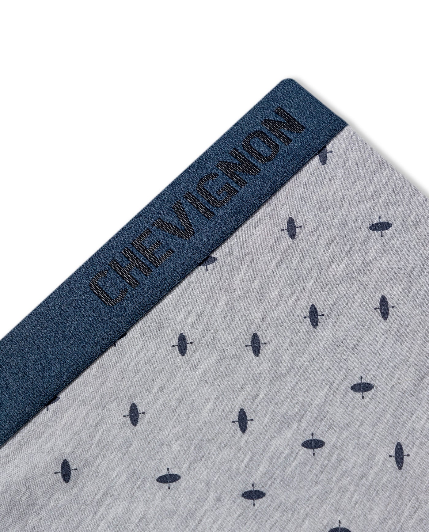 Mens Boxer Soft Cotton Blend Kayak Micro Graphics Contrast Chevignon - Gray 63_091H005_GRI184005_3