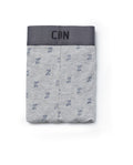 Mini Print Boxers for Men - Gray