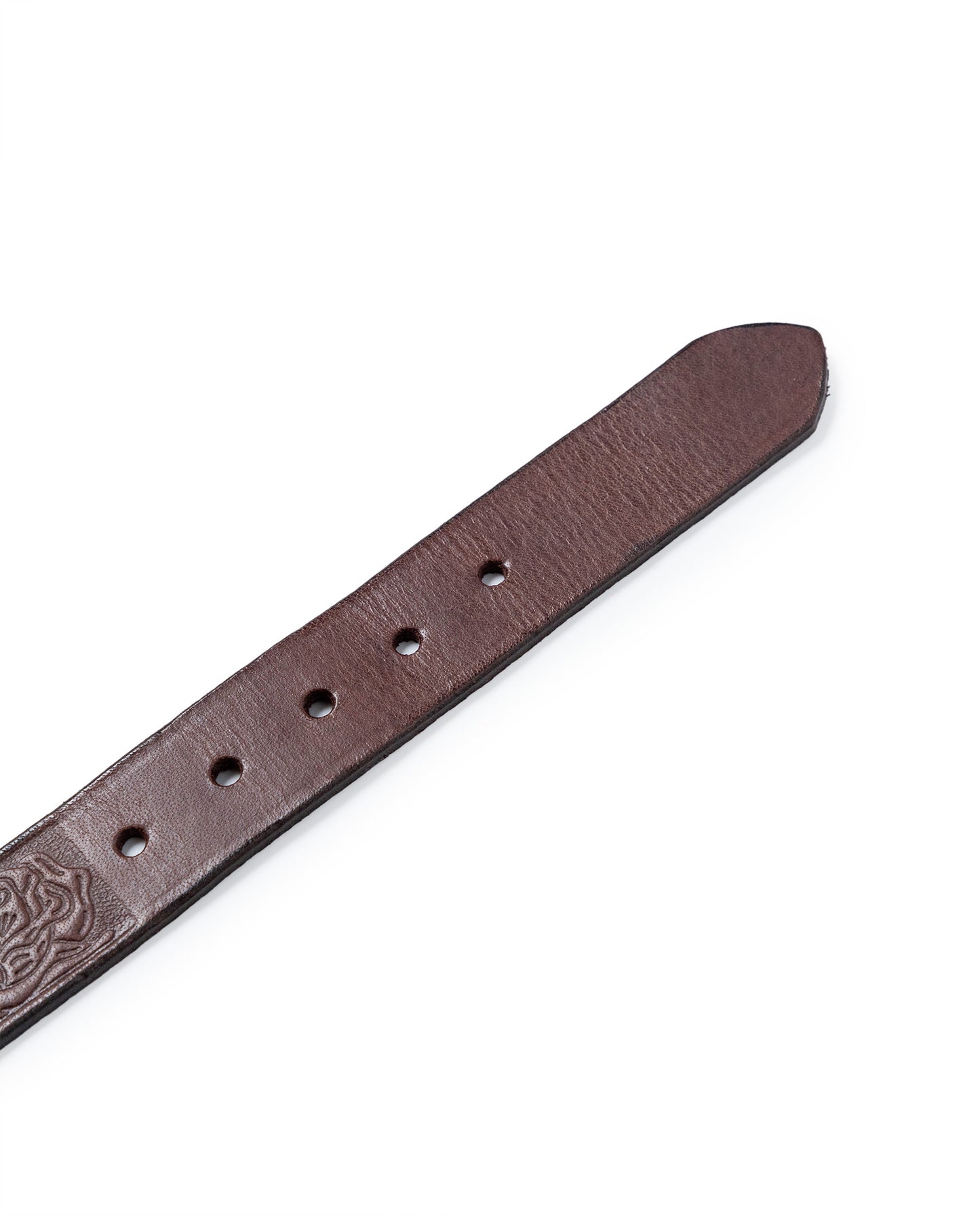 Womens Belt Saddlery Cowhide Leather 100% Floral Low Relief Engraving Western Buckle Conchos - Brown 63_211H000_CAF171430_5