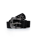 Women's Belt Split Cowhide Leather 100% XL Western Buckle - Black