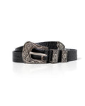 Women's Western Inspired Thin Leather Belt