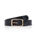 Women's Minimalist Rectangular Buckle Thin Leather Belt