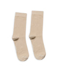 Women's Socks Mid Calf Cotton Elastane Mini Channel Lurex - Khaki