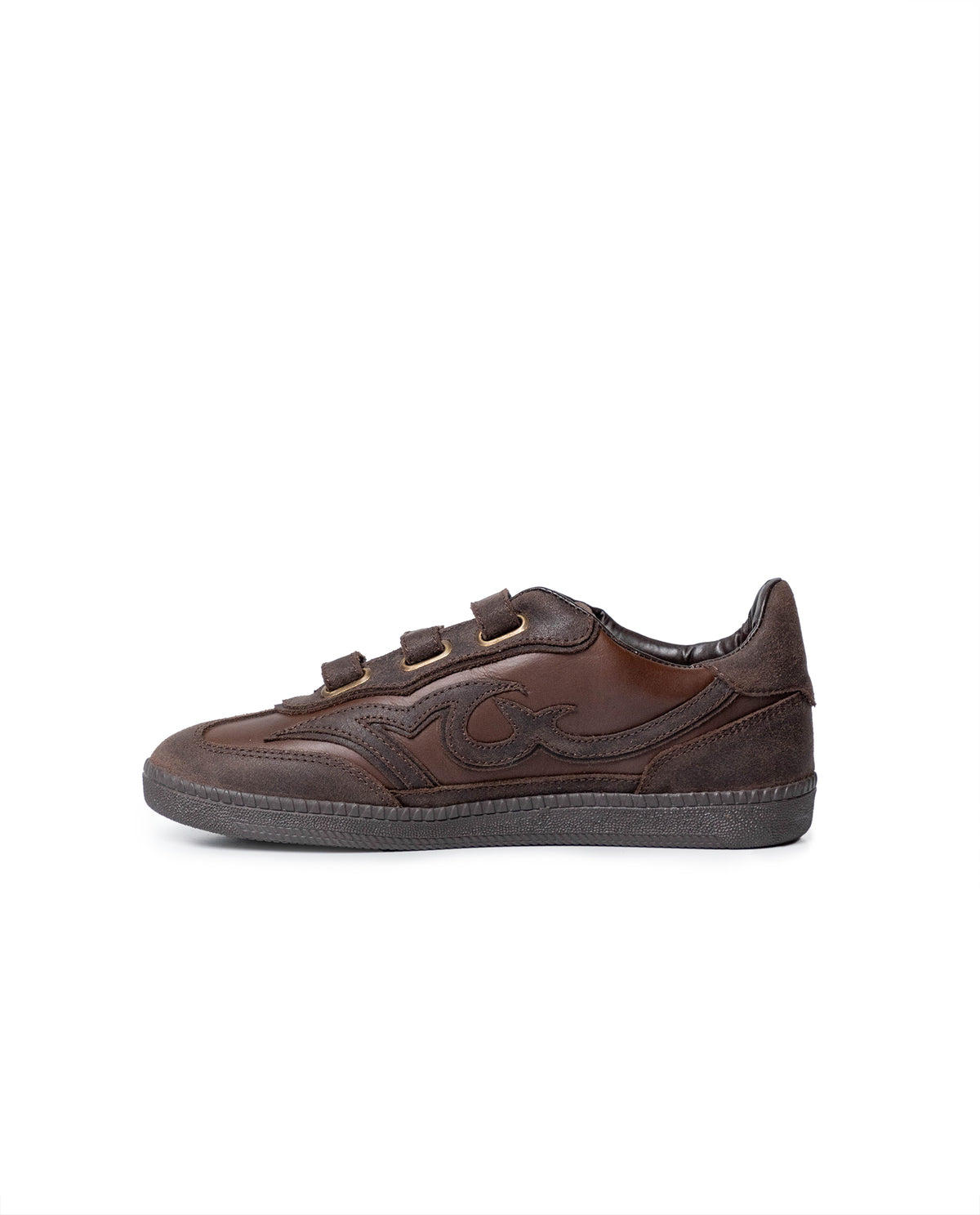Women´s Retro Leather Sneakers - Brown 63_262H001_CAF190840_5