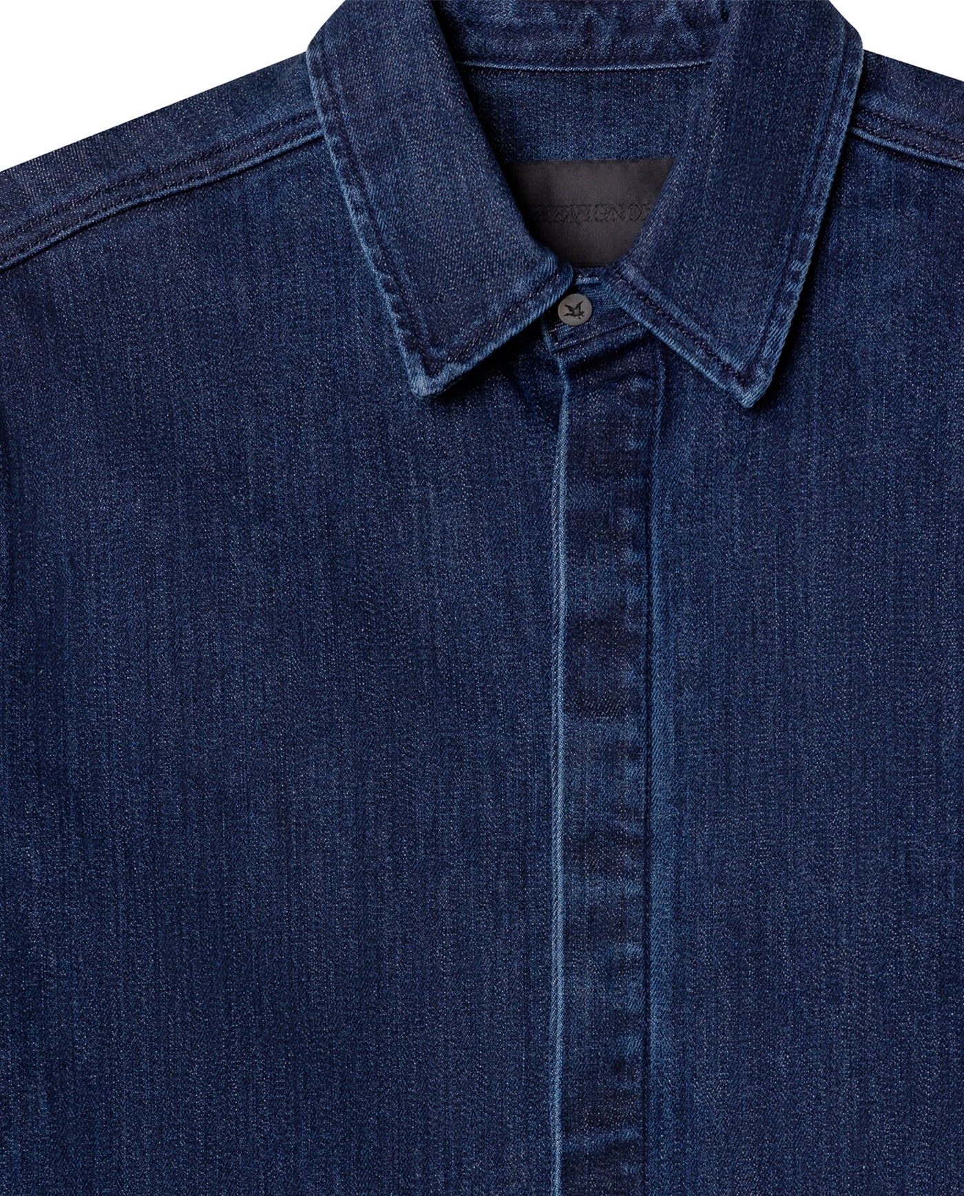 Mens Relaxed Fit Dark Denim Shirt - Special Collection - Blue 63_312H200_AZU193924_7
