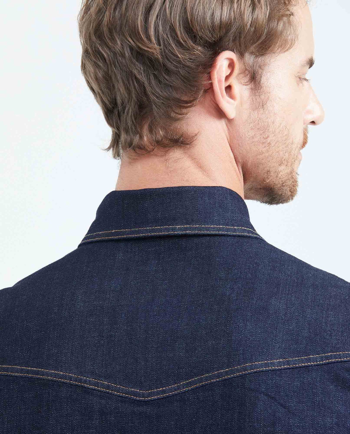 Men´s Slim Fit Denim Shirt - Blue 63_319F000_AZU194052_6