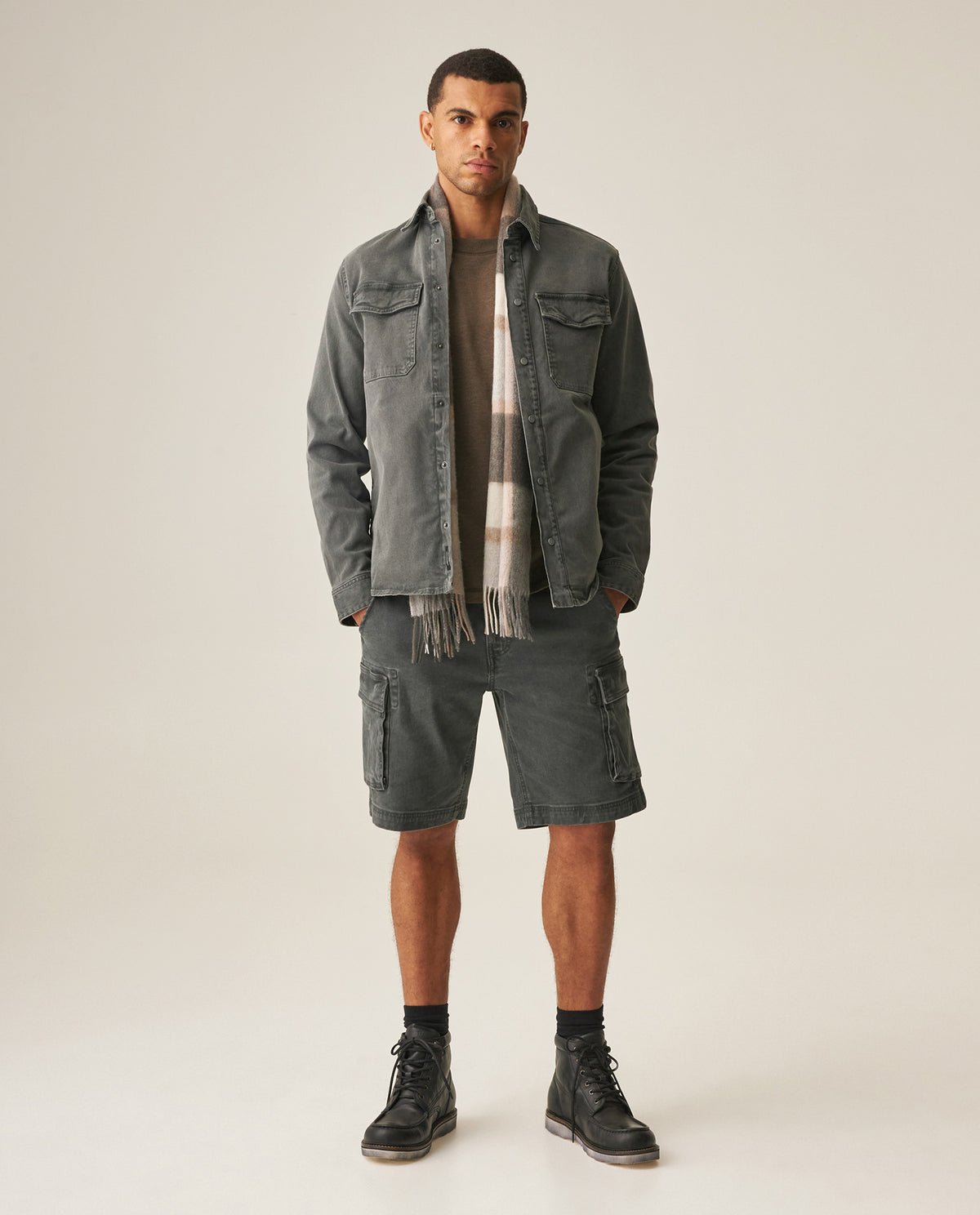 Men´s Denim Shacket - Gray 63_319H001_GRI194305_0
