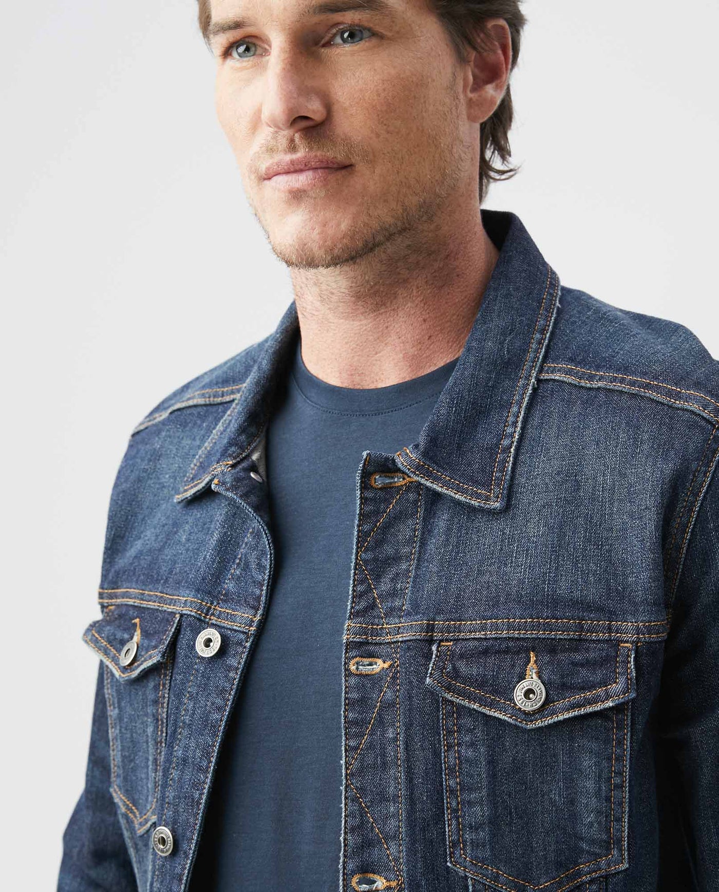 Men's Denim Jackets - Blue - 2