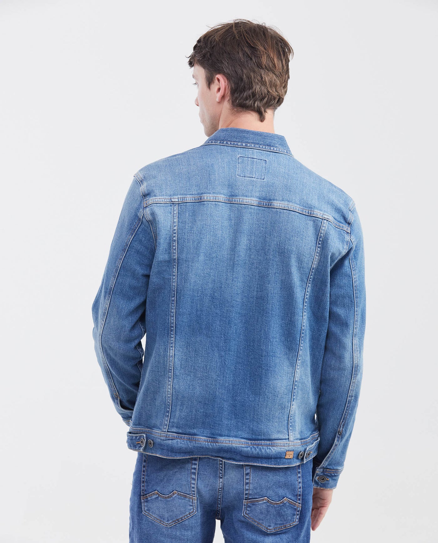 Men's Denim Trucker Jacket - Blue 63_320F001_AZU184140_6