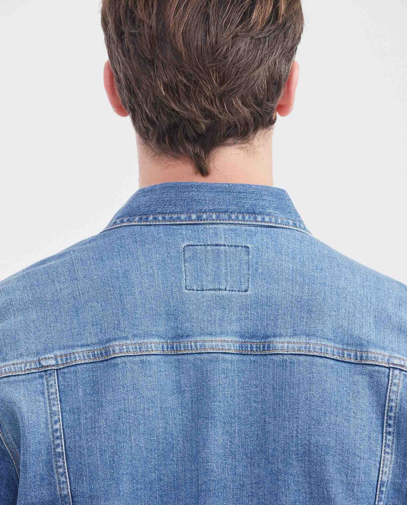 Men's Denim Trucker Jacket - Blue 63_320F001_AZU184140_7