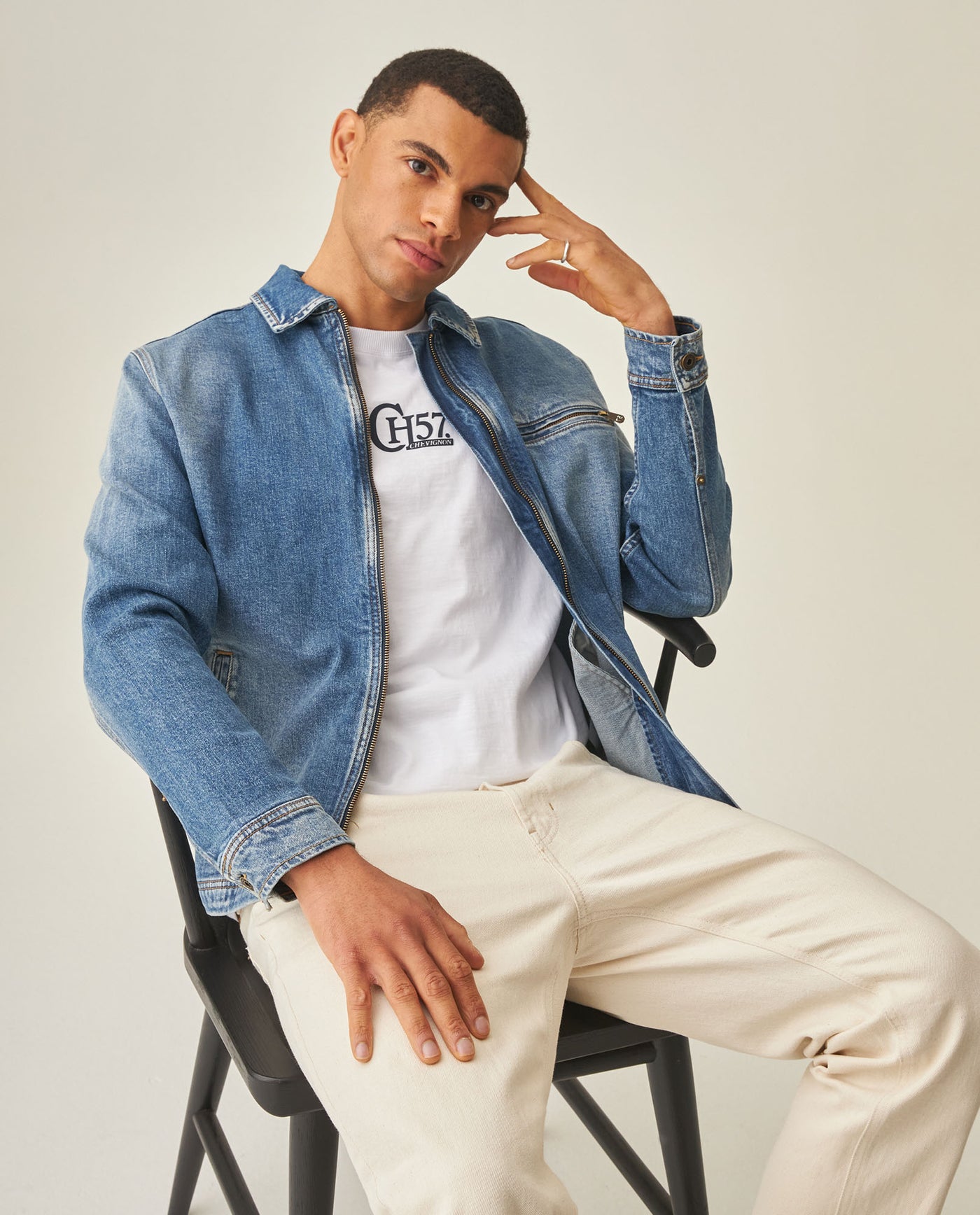 Men´s Denim Trucker Jacket - Blue 63_322H000_AZU154020_0