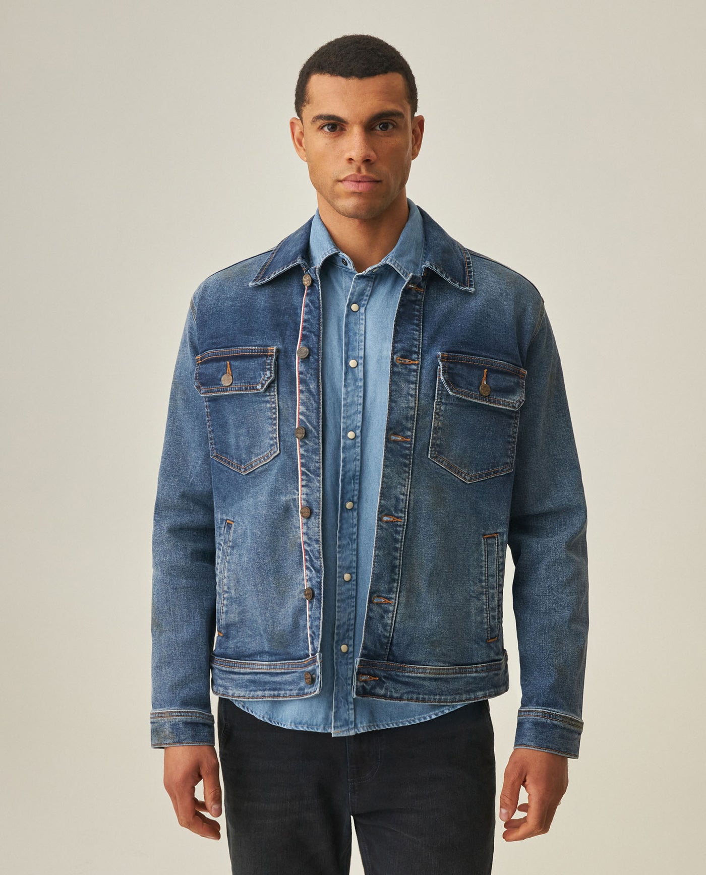 Men´s Heritage Trucker Jacket - Blue 63_322H450_AZU193924_3