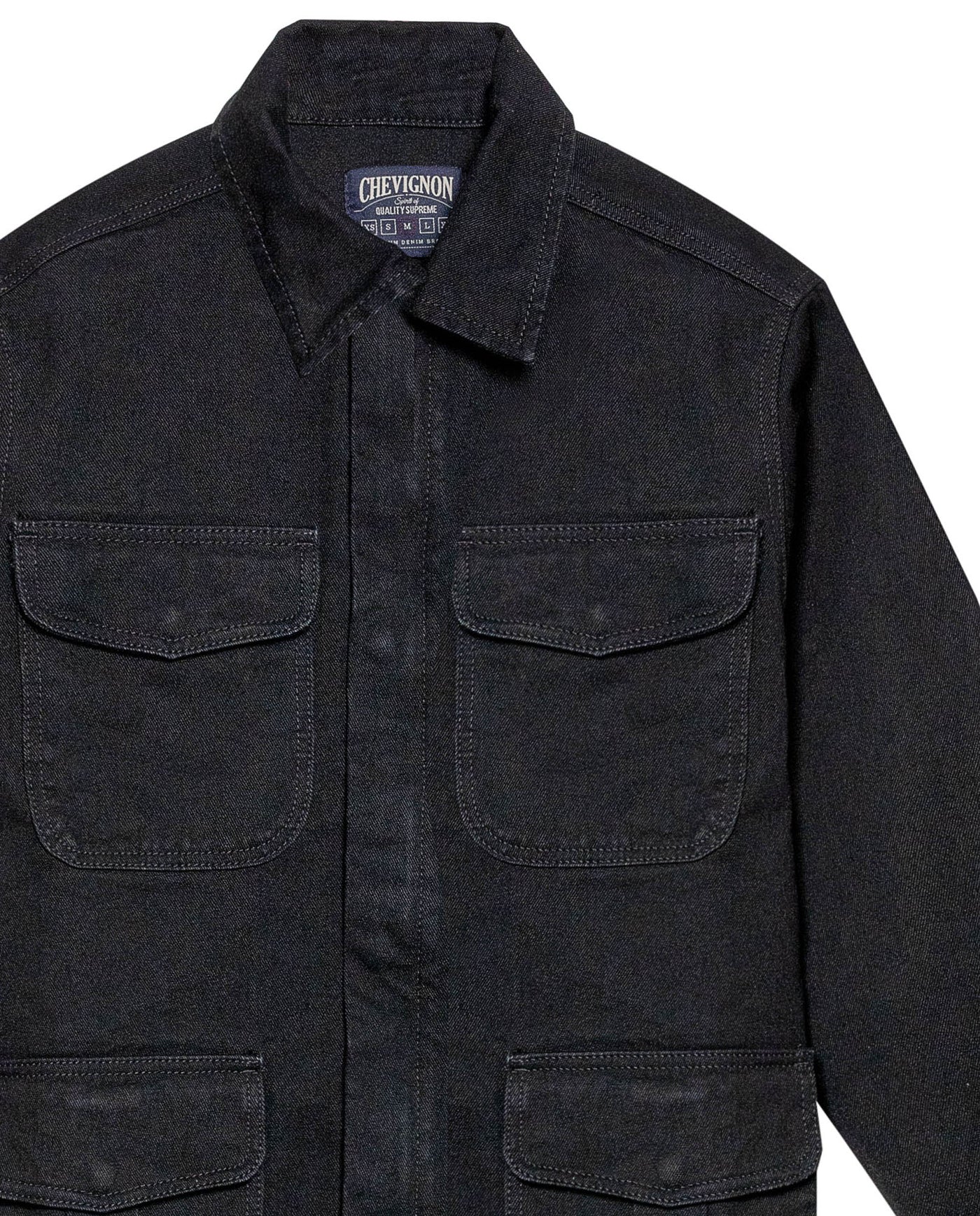 Men's Denim Parka Jacket in Cotton-Viscose Blend, Evening 329G001 - 7