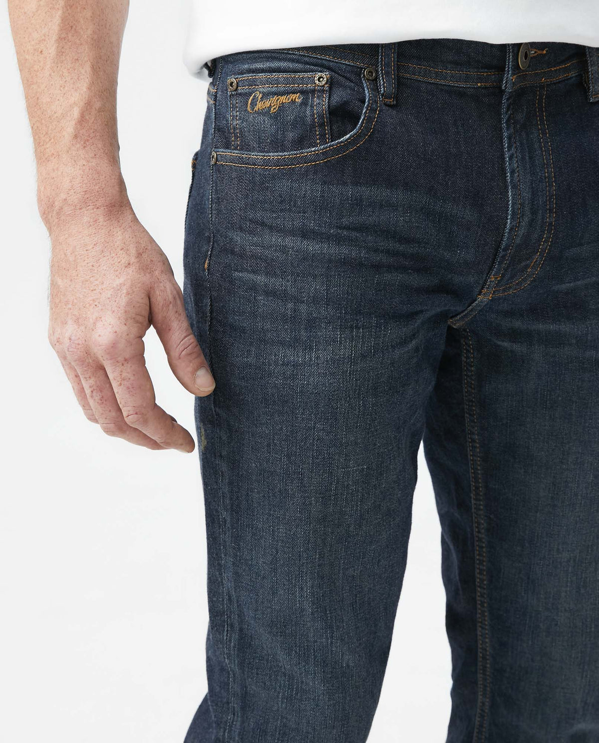 Men's Denim Straight Fit-Jeans Dark Wash 63_330E001_AZU194052_4