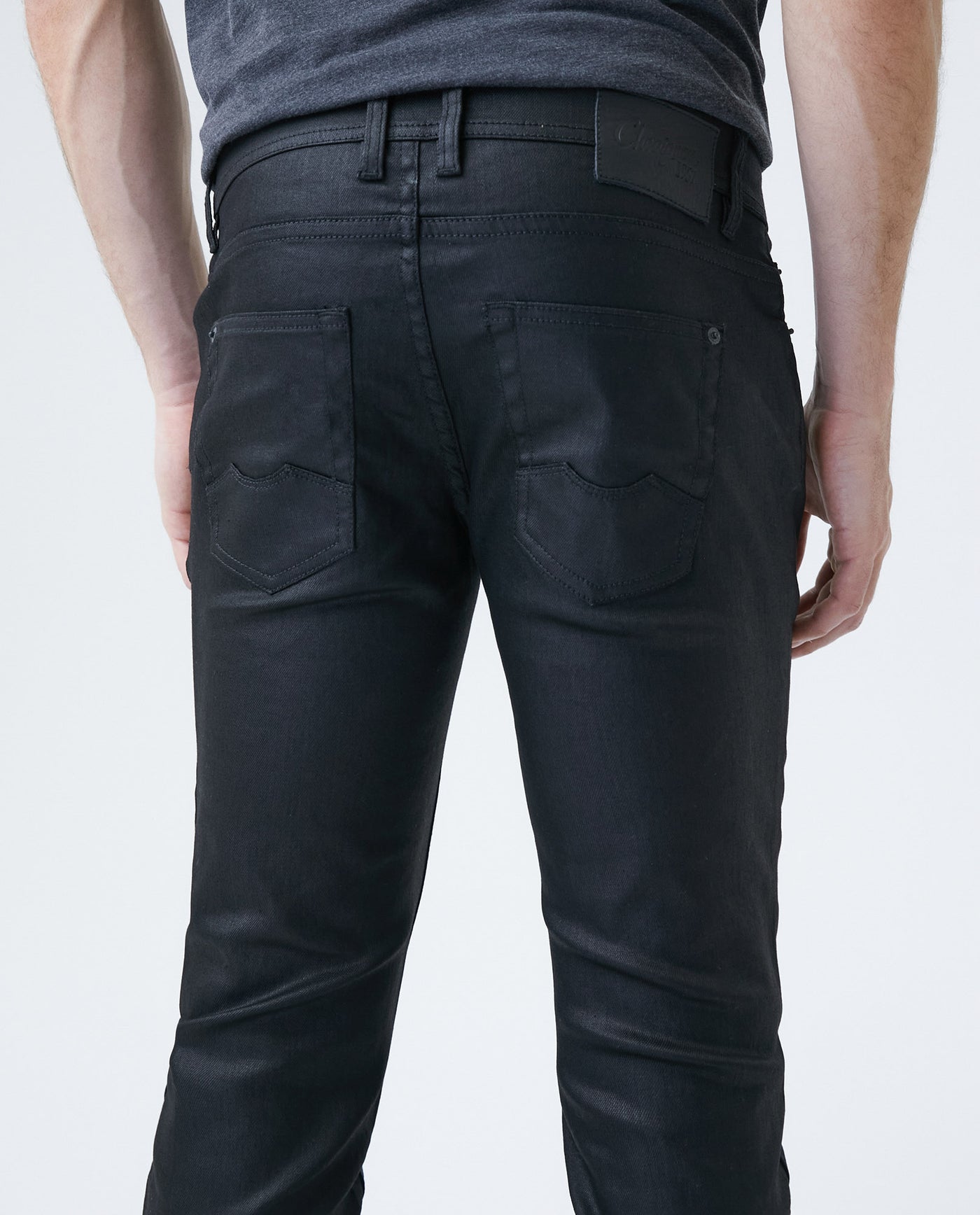 Men's Jean, Skinny Fit, Skinny Boot - Shiny Black 330E006 - 5