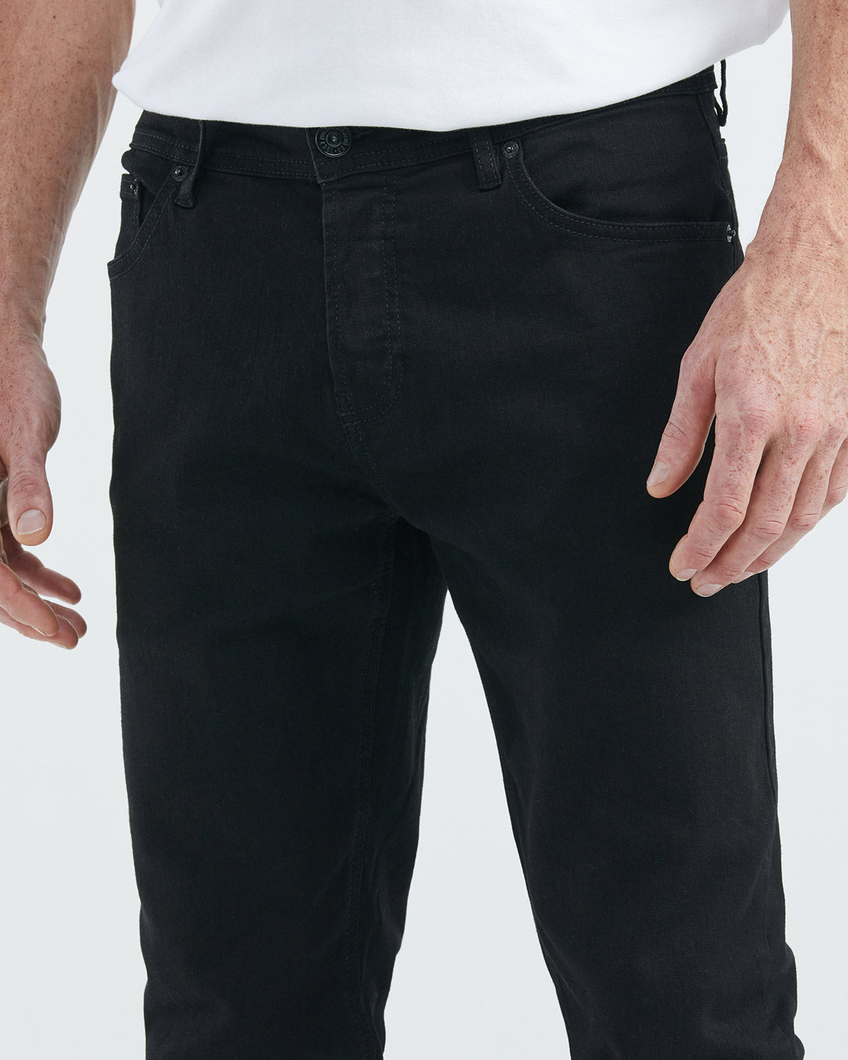 Men's Jeans, Skinny fit, Cotton - Black 330E009 - 1
