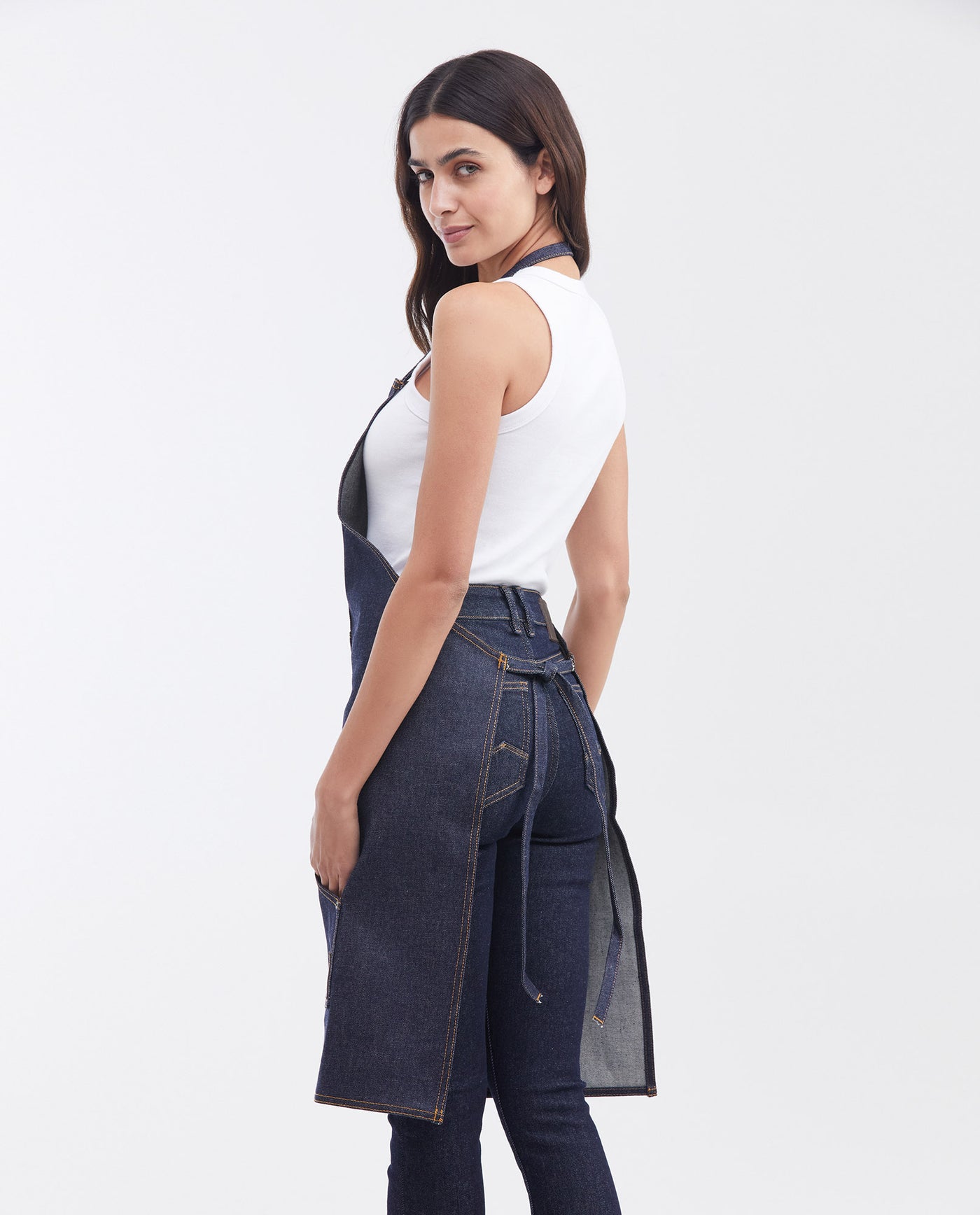 Unisex Denim Apron - Blue 330F000 - 3