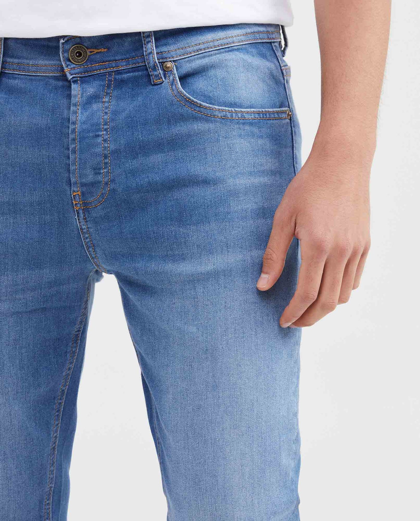 Men's Skinny Fit Medium Wash Stretch Jeans 63_330F003_AZU184140_4