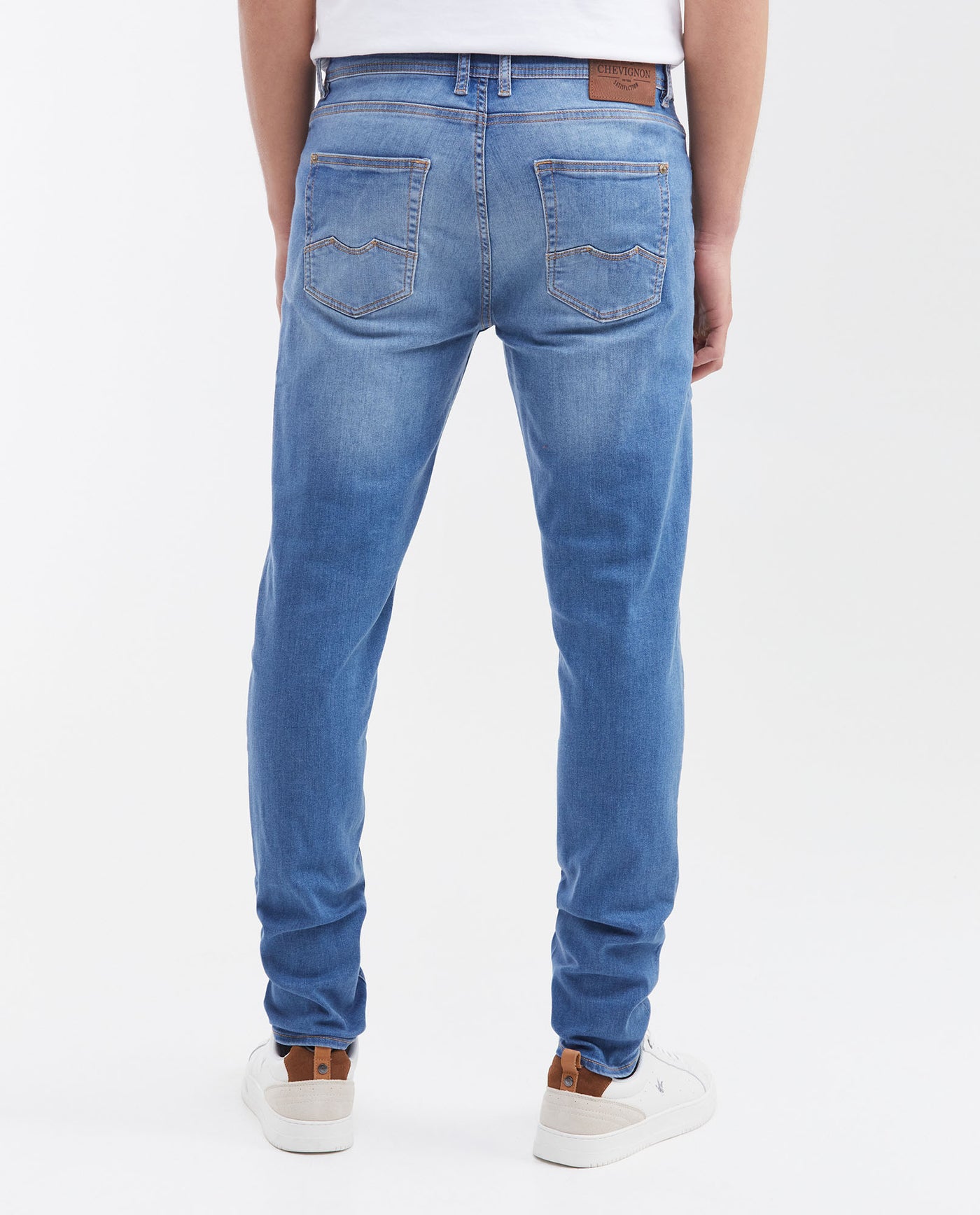 Men's Skinny Fit Medium Wash Stretch Jeans 63_330F003_AZU184140_5