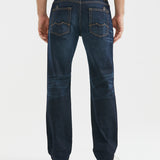 RELAXED FIT HIGH-RISE DARK JEANS IN ULTRA DARK WASH