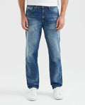 Men's Revenge Jeans Relaxed Fit High-Rise Medium Wash in Cotton-Tencel Blend