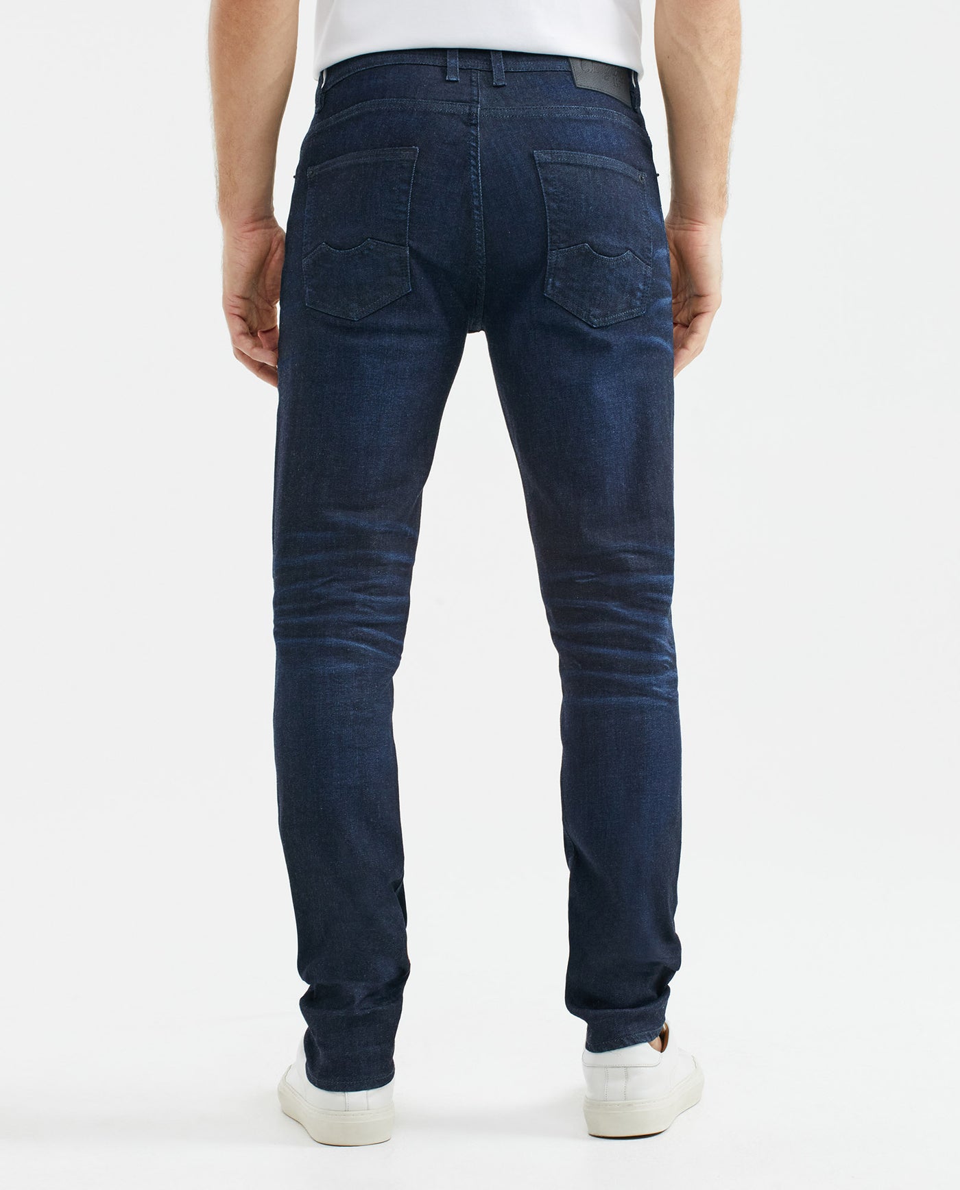 Men's Rider Jeans Super Slim Fit Ultra Dark Clean Recycled Blend Low-Rise - 5