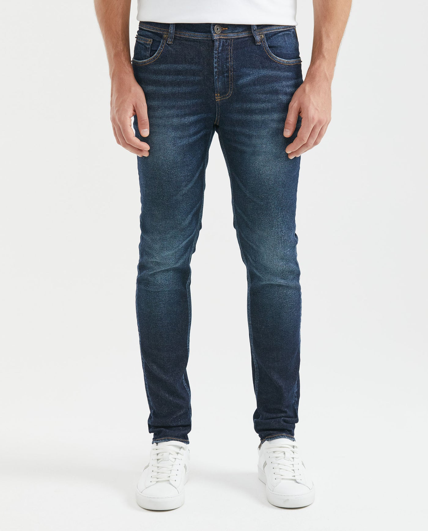 Jean for Men Super Slim Fit, Rider, Super Slim Boot - Dark Blue - Blue 331F019 - 1