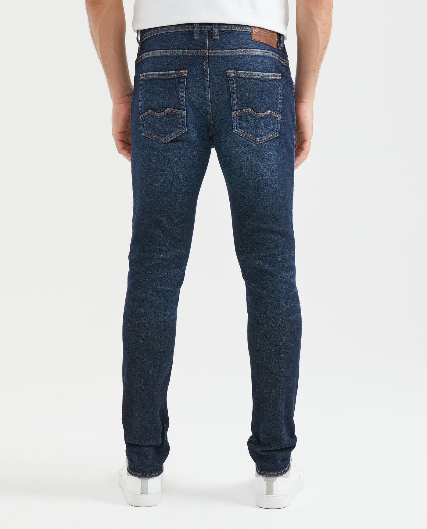 Jean for Men Super Slim Fit, Rider, Super Slim Boot - Dark Blue - Blue 331F019 - 4