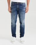 Men's Morrison Jeans Straight Slim Fit Medium Wash in Recycled Cotton-Cotton Blend