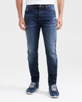 Men's Famous Jeans Slim Fit Ultra Dark Wash in Recycled Polyester-Cotton Blend
