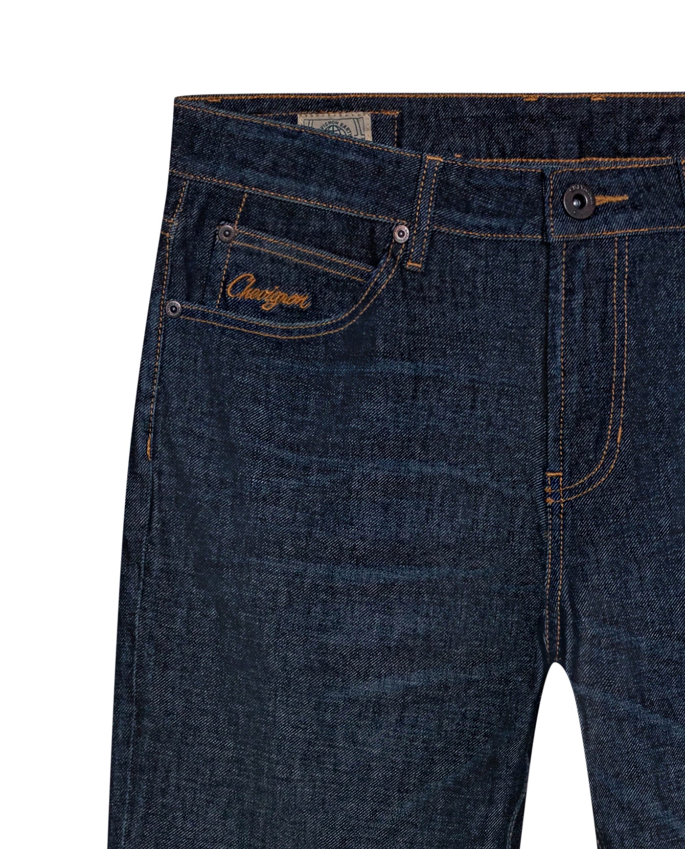 Mens Jeans Slim Fit Mid Rise Ultra Dark Wash Skinflex Technology Cotton Elastomultiester Embroidered - Blue 63_331H008_AZU193924_8