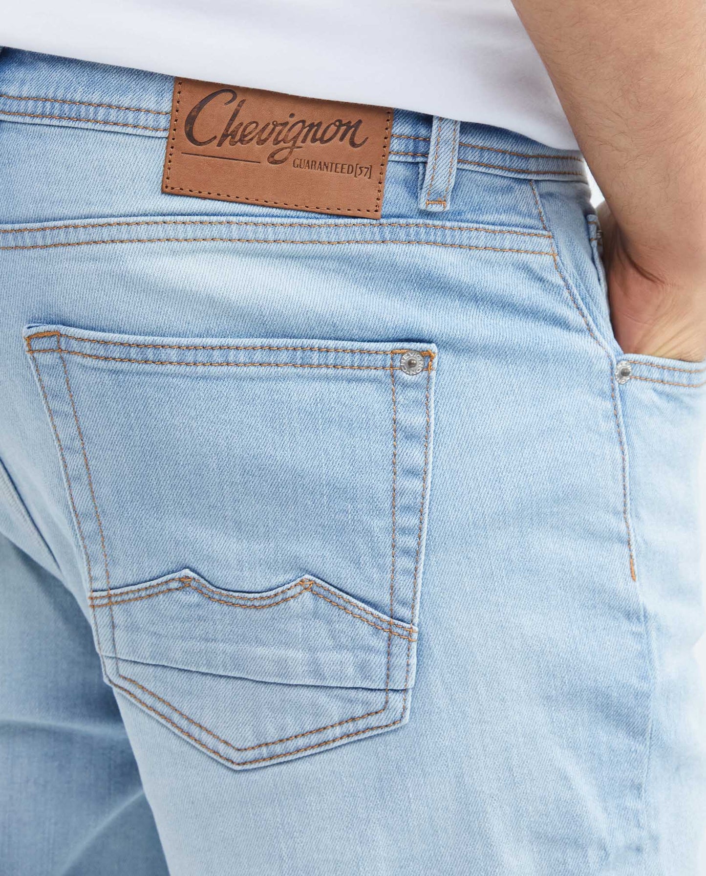 Men's JeanStraight Fit, Morrison, Slim Boot - Light Blue Dirty Vanilla Effect - Blue - 6