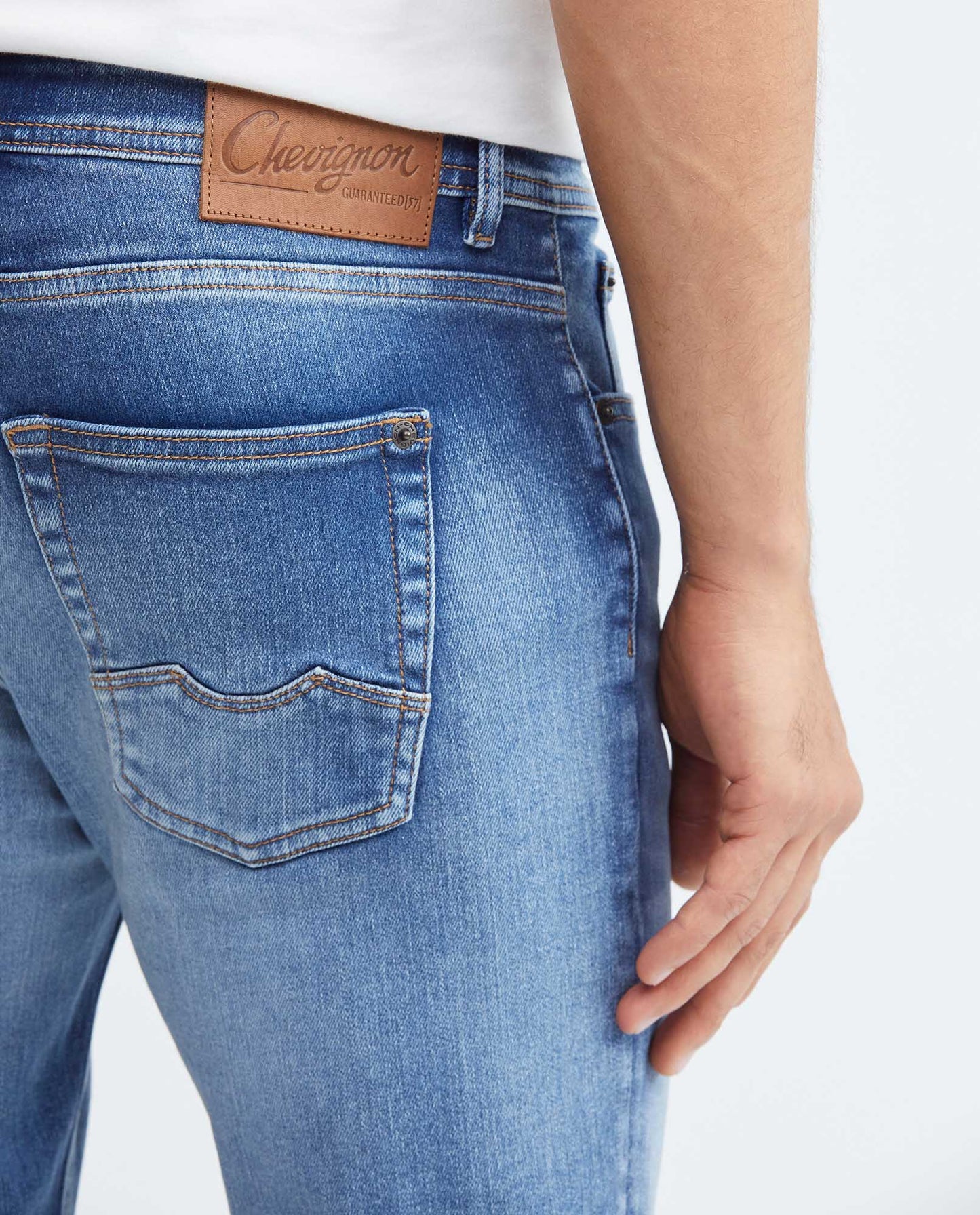 Men's Jeans Super Slim Fit, Rider, Super Slim Boot - Medium Vintage Blue - Blue - 6