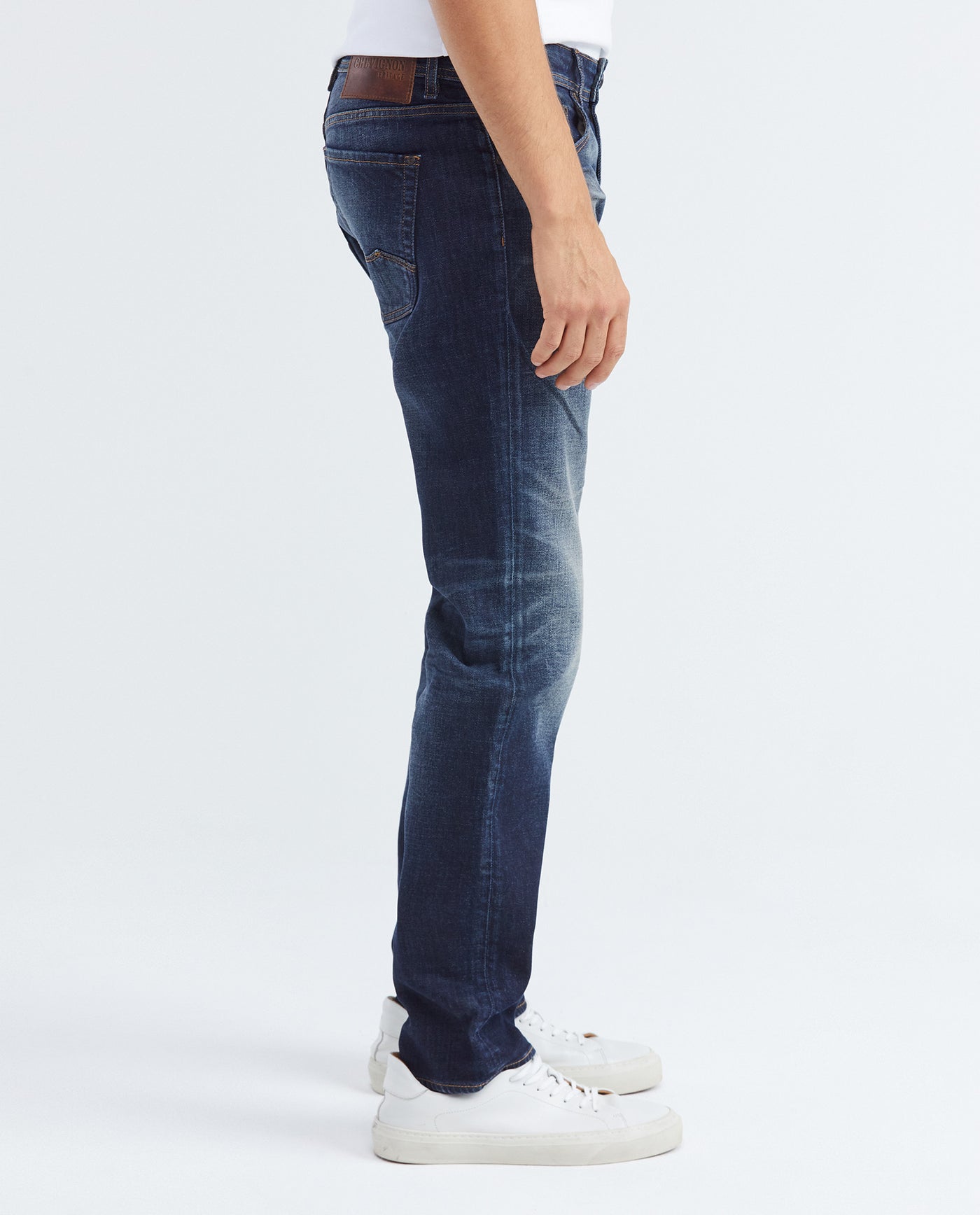 Men's Morrison Heritage Jeans Straight Bootcut Ultra Dark Heel Extended Distressing 332F454 - 4
