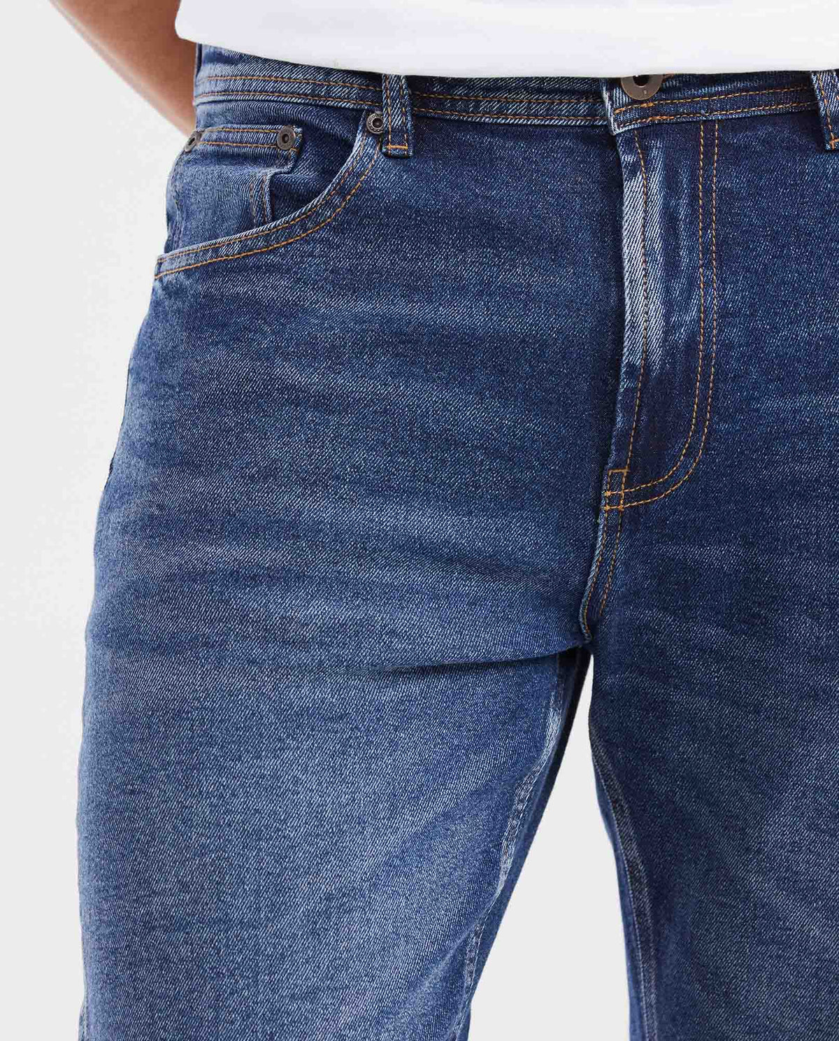 Men's Jeans Relaxed Fit - Blue Vintage Wash 63_332G000_AZU194052_4