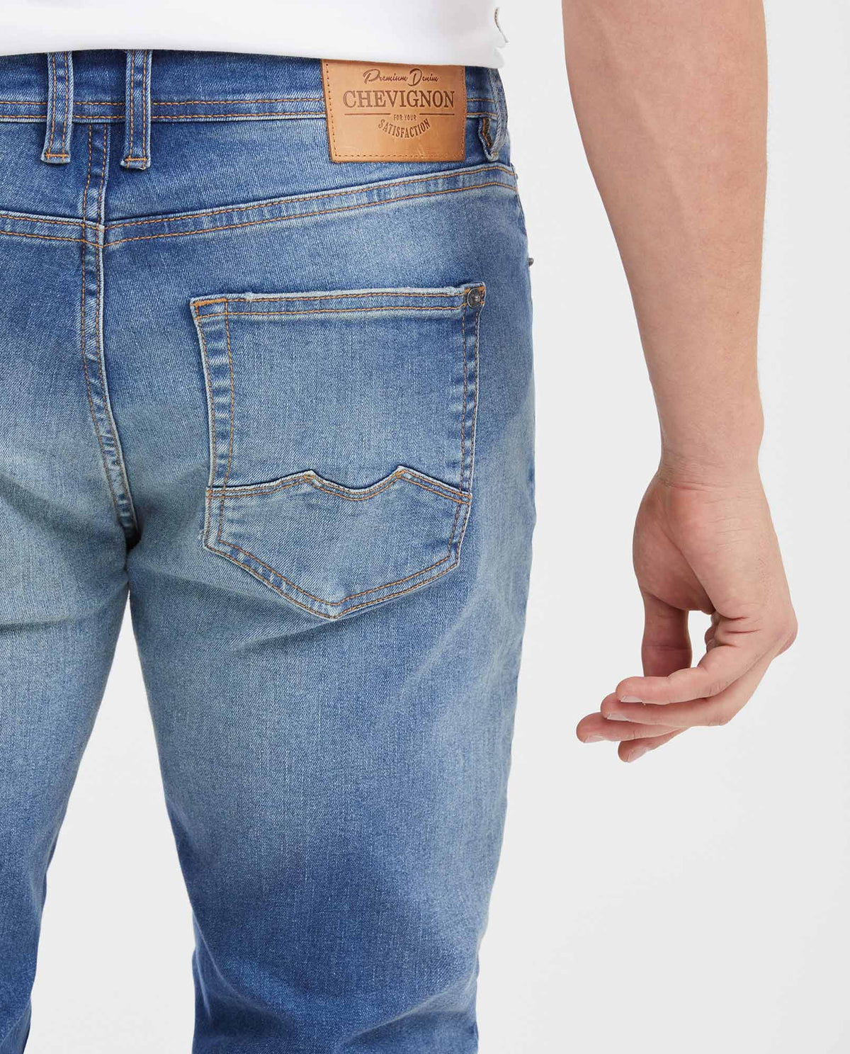 Men's Jeans Straight Fit Boot Cut - Medium Blue 63_332G004_AZU184140_6