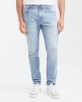 Men's Jeans Straight Fit Mid Rise Slim Leg - Light Blue