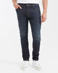 Men's Jeans Slim Fit Mid-Rise Slim Leg - Ultra Dark Blue