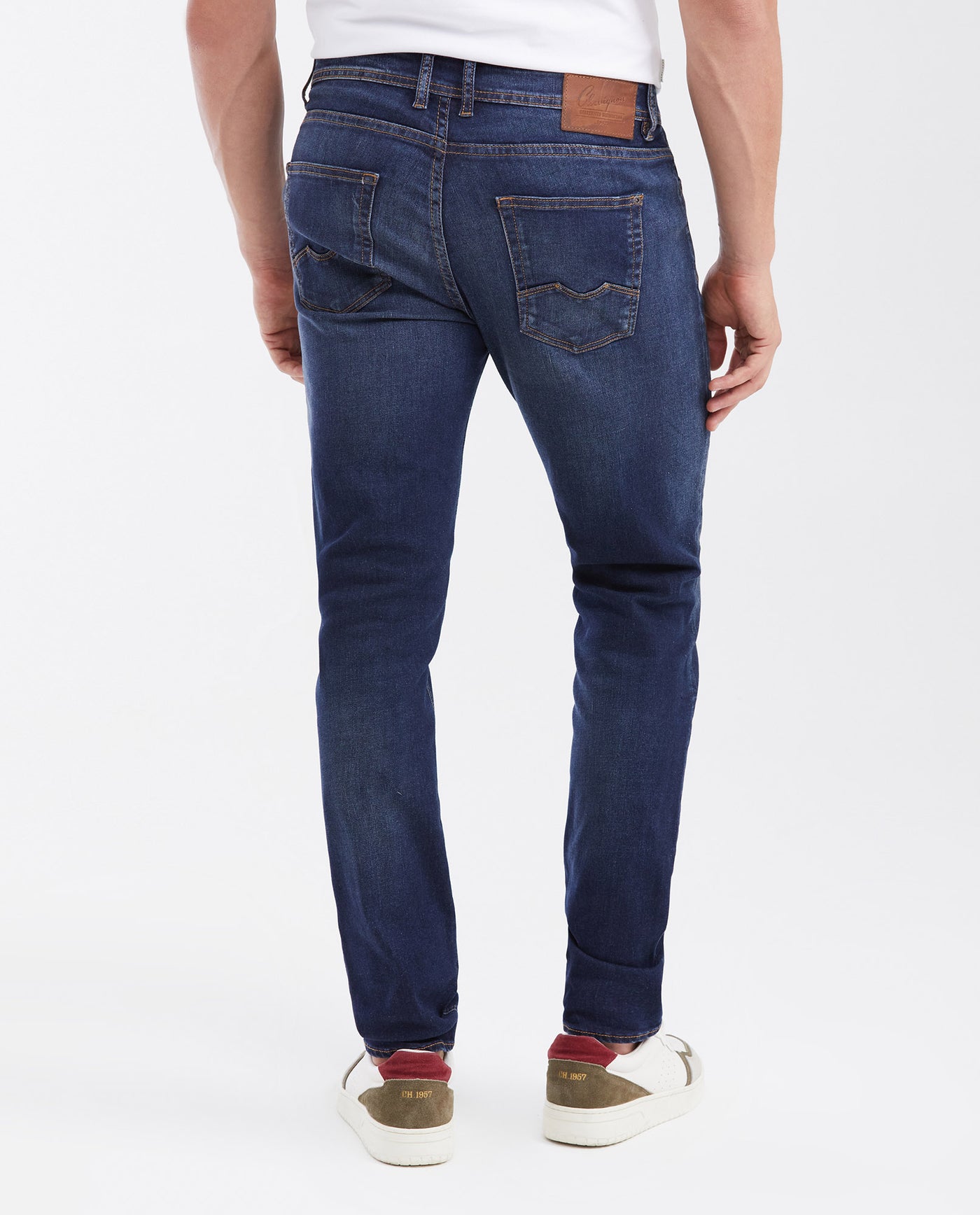 Men's Rider Skinny Fit Jeans, Stretch - Dark Wash 332G018 - 4